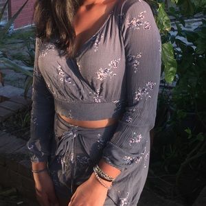 SET PRICE - Purple floral matching set